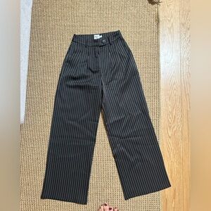Princess Polly womens Black Pinstripe trouser